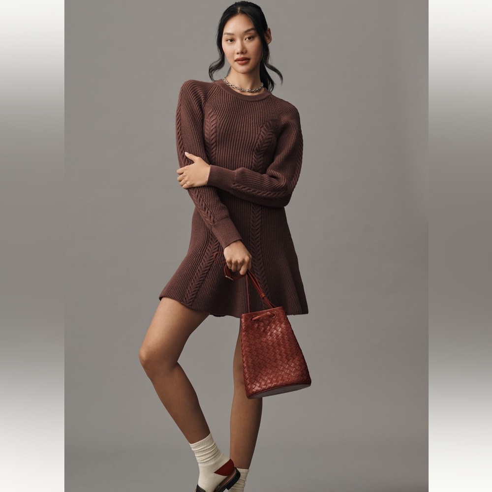 NWT By Anthropologie Knit Skater Dress